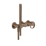 Змішувач Gessi Anello, настінний, на 2 виходи, зовнішня частина, Copper Bruched PVD (63345708)