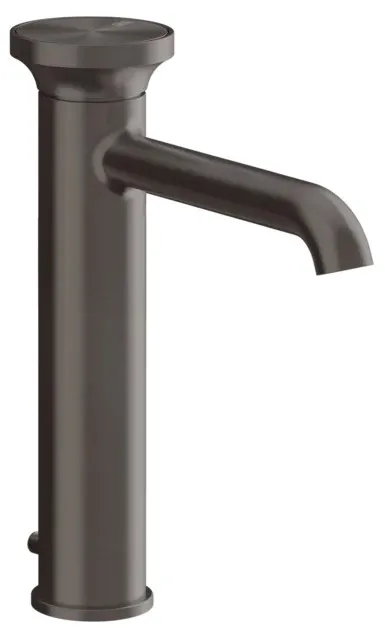 Змішувач для умивальника Gessi Origini середній, з донним клапаном, Black Metal Bruched PVD (66005707)