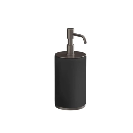 Настольный дозатор жидкого мыла Gessi Origini, черный, Black Metal Brushed PVD (66438707)