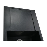 Гранітна мийка Globus Lux KOMO графіт 790х500мм-А0001 Фото - 3