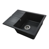 Гранітна мийка Globus Lux ONE графіт 650х500мм-А0001 Фото - 2