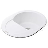 Гранітна мийка Globus Lux MORAINE білий 600х470мм-А0007 Фото - 2