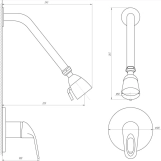 Змішувач для душу Globus Lux SENA GLS-0105S Фото - 1