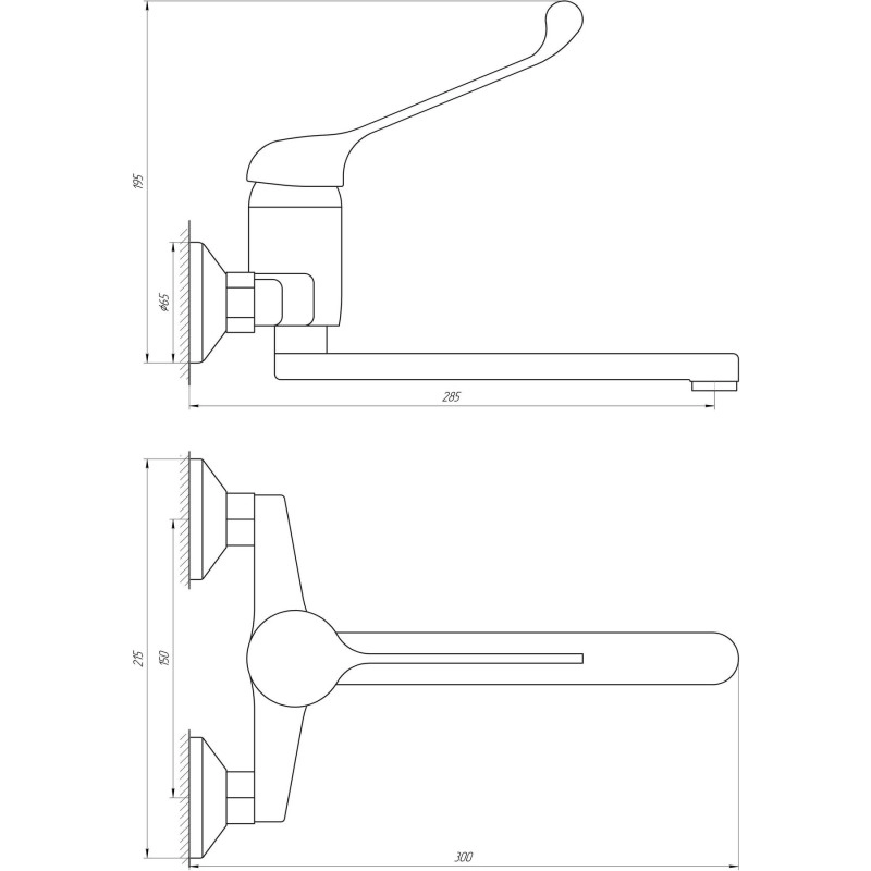 Смеситель для кухни Globus Lux CLINIC GLCA-1044 Фото - 1