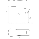 Змішувач для умивальника Globus Lux QUEENSLAND GLQU-0101 Фото - 1