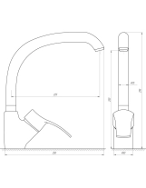 Смеситель для кухни Globus Lux QUEENSLAND GLQU-0203S-BIG Фото - 1