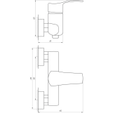 Змішувач для душу Globus Lux QUEENSLAND GLQU-0105 Фото - 1