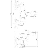 Смеситель для душа Globus Lux SEVA GLSV-0105 Фото - 1
