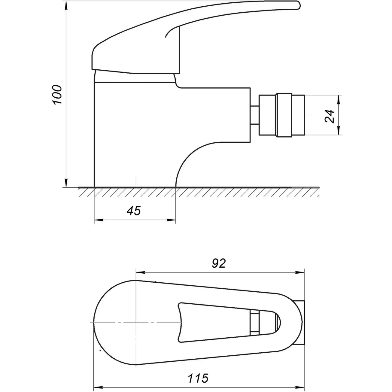 Смеситель для биде Globus Lux Caprice GLCA-0106 Фото - 1