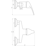 Смеситель для душа Globus Lux Solly GLSO-0105N Фото - 1