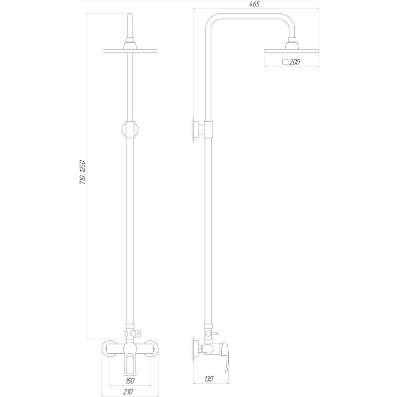Душевая система Globus Lux SEVA GLSV-0088 Фото - 1