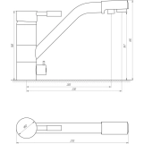 Смеситель для кухни под осмос Globus Lux LAZER GLLR-0555-10-BB Фото - 1