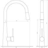Змішувач для кухні Globus Lux LAZER GLLR-1033-StSTEEL Фото - 1