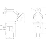 Душевая система встраиваемая Globus Lux GLQU-0105S-KIT Фото - 4