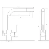 Смеситель для кухни под осмос Globus Lux LAZER GLLR-0444-8-STSTEEL Фото - 1