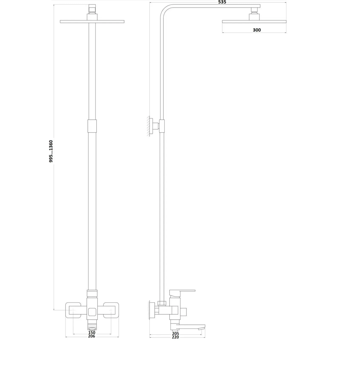 Душевая система Globus Lux MILANO VAN-DS0026 Фото - 4