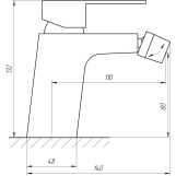 Змішувач для біде Globus Lux Milano GLM-0106 Фото - 4