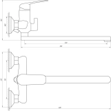Смеситель для ванны Globus Lux Koln GLK-0208 Фото - 4