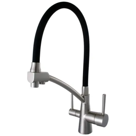 Смеситель для кухни под осмос Globus Lux LAZER GLLR-0700-8-STSTEEL