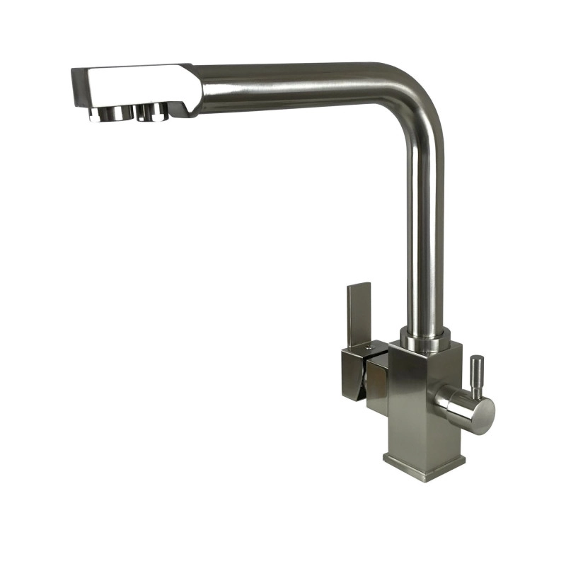 Смеситель для кухни под осмос Globus Lux LAZER GLLR-0100-8-STSTEEL Фото - 2