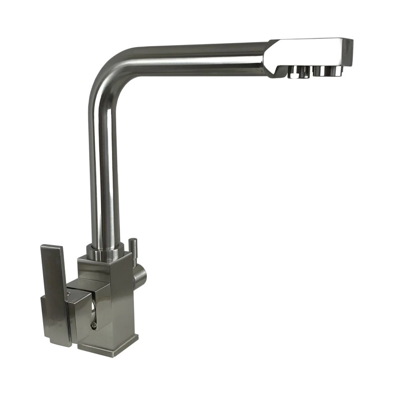 Смеситель для кухни под осмос Globus Lux LAZER GLLR-0100-8-STSTEEL Фото - 3