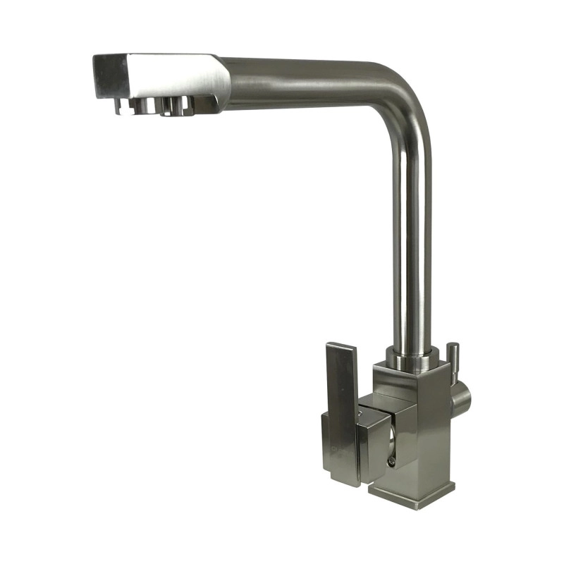 Смеситель для кухни под осмос Globus Lux LAZER GLLR-0100-8-STSTEEL Фото - 4