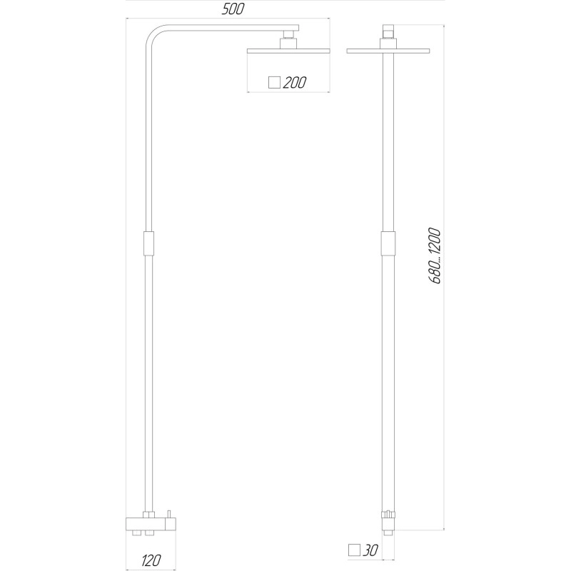 Душова колона Globus Lux MILANO GL-BAR-0707 Фото - 1