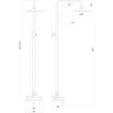 Душевая система Globus Lux LAZER DS-007A Фото - 1