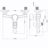 Смеситель для ванной Globus Lux Dolly GLD-0102N Фото - 3
