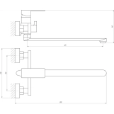 Змішувач для ванни Globus Lux Milano GLM-0208 Фото - 1