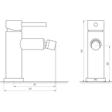 Змішувач для біде Globus Lux ALPEN SBT1-106 Фото - 1