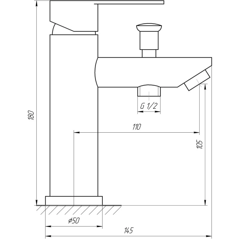 Смеситель для умывальника Globus Lux ALPEN SBT1-106B Фото - 1