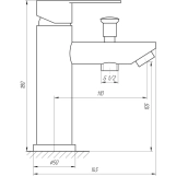 Смеситель для умывальника Globus Lux ALPEN SBT1-106B Фото - 1