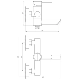 Смеситель для ванны Globus Lux WIEN SBT2-102N Фото - 1