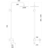 Душевая система Globus Lux WIEN SBT2-SH-02 Фото - 4