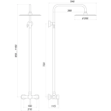 Душевая система Globus Lux ALPEN S-SH-105 Фото - 1
