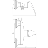 Змішувач гігієнічний Globus Lux SOLLY GLSO-0206N Фото - 3