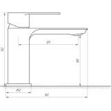 Змішувач для умивальника Globus Lux Ontario GLO-0101 Фото - 1