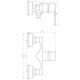 Змішувач для душу Globus Lux Niagara GLN-0105N Фото - 1
