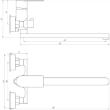 Змішувач для ванни Globus Lux Niagara GLN-0208 Фото - 5