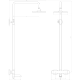 Душова система Globus Lux Termostatic R GLA-0041T-BB Фото - 4