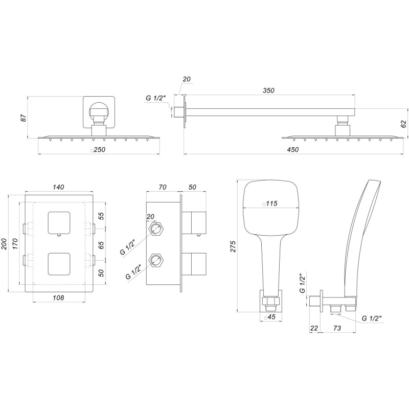 Душова система Globus Lux GLM-405-TT-SMART Фото - 9