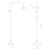 Душевая система Globus Lux Solly GLSO-0044 Фото - 1