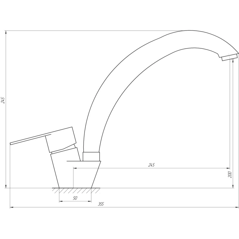 Змішувач для кухні Globus Lux MAIN SM-203S Фото - 1