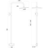 Душова колона Globus Lux ALPEN SB-BAR-0101 Фото - 1