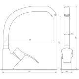Смеситель для кухни Globus Lux QUEENSLAND GLQU-0203S-BIG-2-ARENA Фото - 1