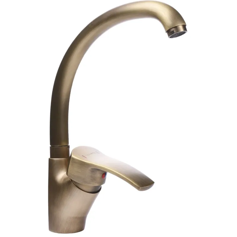 Смеситель для кухни Globus Lux QUEENSLAND GLQU-0203S-BIG-9-BRONZE Фото - 2