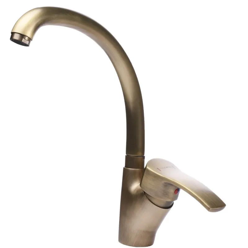 Смеситель для кухни Globus Lux QUEENSLAND GLQU-0203S-BIG-9-BRONZE Фото - 3
