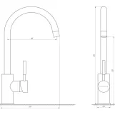 Смеситель для кухни Globus Lux LAZER GLLR-0203S-5-TERRA Фото - 3