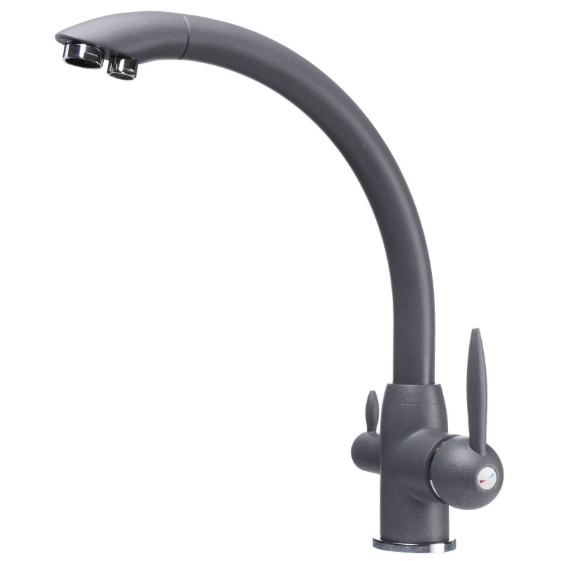 Змішувач для кухні під осмос Globus Lux LAZER GLLR-0777-3-TITANIUM Фото - 3